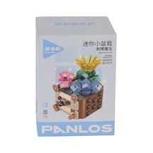 P955009 Panlos Hayvan Saksıları Buket Setleri Fare 281 Parça Blk Oyuncak