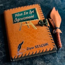 Yılın Öğretmeni Tasarımlı Deri Defter