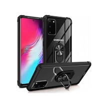 Samsung Uyumlu Galaxy S10 Lite Kilif Standli Yüzüklü Mola Silikon Kapak 466780641