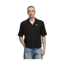 Puma Wardrobe Essentials Erkek Siyah Günlük Stil Gömlek 63436301