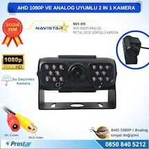 Ahd 1080p Ve Analog Pal Çevirilebilir 16 Ir Ledli Gece Görüşlü Full Hd Araç Kamerası