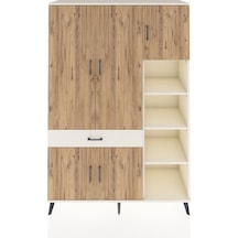 Hyperion Dolap 10 Raflı Tek Çekmeceli 5 Kapaklı 132x44x195 Ay... Aytaşı