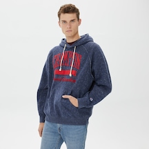 Champion Hooded Erkek Lacivert Sweatshirt Düz 219607 Lacivert