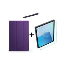 Matepad Se 10.4 Inç Uyumlu Uyku Modlu Smart Tablet Kılıfı Ekran Koruyucu Ve Kalem Seti Mor