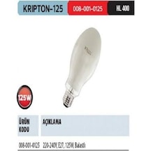 125w Balanstlı Civa Buhar Ampul