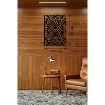 Gotham Temalı Ahşap Duvar Saati - 25x35 Cm Lazer Kesim Dekoratif Saat