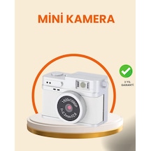 Mey İthalat Kompakt Mini Kamera Retro Tasarım 128gb Hafıza 1080p Video