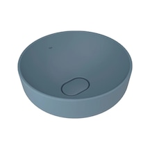 Kale Zero 2.0 40 Cm Mat Mavi Yuvarlak Çanak Lavabo