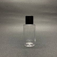 30 Cc Şeffaf Pet Şişe - Siyah Sızdırmaz Kapaklı- 30ml Buklet Şişe