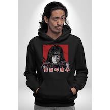Orochimaru Anime Kadın Erkek Siyah Kapüşonlu Sweatshirt Hoodie Siyah