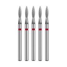 Ellea Nail 5li Ateş Kırmızı Elmas Freze Uç