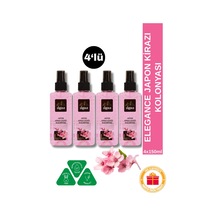 Japon Kirazı Çiçeği Kolonyası 4'lü Sprey Set Cep Boy - 4x150 Ml