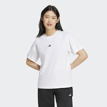 Adidas Essentials Small Logo Cotton Kadın Beyaz T-shirt Jc5944 Beyaz