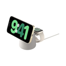 Belkin Boostcharge Pro 2'si1 Arada Magesafe Şark İstasyonu - Krem