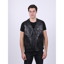 Erkek Siyah Deri Yelek (468581124) Erkek Siyah Deri Yelek (468581124)