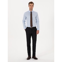 Cacharel Lacivert Slim Fit Klasik Pantolon