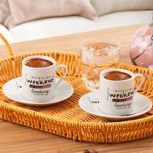 Porsima 09 Porselen 12 Parça Türk Kahve Fincan Takımı 90ml
