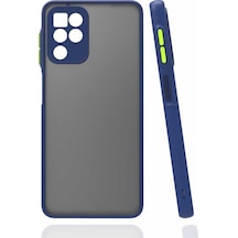 Samsung Uyumlu Galaxy M32 Kılıf Lens Korumalı Mat Silikon Kapak
