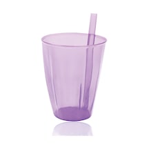 Şeffaf Pipetli Bardak Royaleks-ur3132 124-Pembe