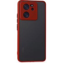 Xiaomi Mi 13t Pro Kılıf Montreal Silikon Kapak - Kırmızı Diğer