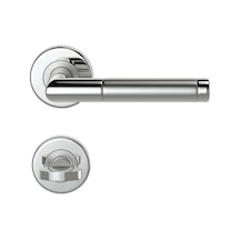 Condi 103ıö Saten Krom Rozetlı Kapı Kolu Saten Krom Rozetli Wc T