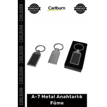 Özel Üretim Lazer Baskılı Logo İşlemeli Promosyon Hediyelik Şık Tasarım A7 Metal Anahtarlık Füme