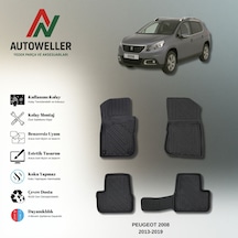 Peugeot 2008 2013-2019 Uyumlu Havuzlu Oto Paspas
