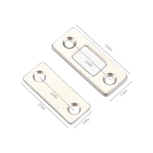 Siyah 4 Takım Deliksiz Görünmez Mıknatıslı Kapı Emme Dolabı Güçlü Manyetik Çekici