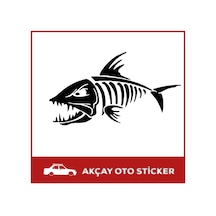 Balık Sticker Iskelet Sticker Köpek Balığı Sticker Oto Sticker