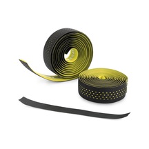 Reedark Sarı Renkli, Delikli Tasarımlı, Kaymazsız, Ter Emici, Amortisörlü Bisiklet Sapı Bandı - Pu+eva Malzeme, 3mm Kalınlık, Kol Yorgunluğu Önleyici