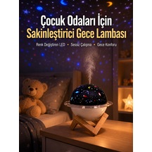 Usb İle Çalışan Projektörlü Aromaterapi Nemlendirici Masaüstü Kullanım İçin Uygun - Lisinya