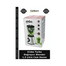Özel Üretim Mutfak Aleti Sinbo Turbo Doğrayıcı Blender - Buz Kırıcı - 1.5 Litre Cam Hazne