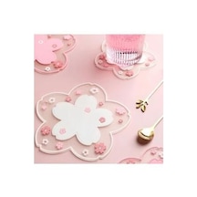 Kapamarka Yanmaz Kaydırmaz Japon Kiraz Çiçeği Altlık 3 Parça