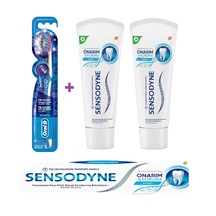 Sensodyne Onarım & Koruma Naneli Diş Macunu 75ml X 2 Adet + Oralb