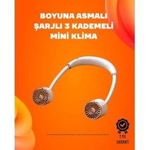 Katlanabilir Asılabilir Fan Usb Şarjlı, 3 Vitesli Sessiz Mini Fan