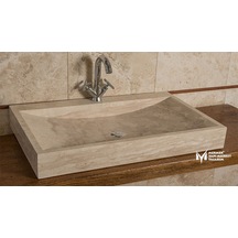 Traverten Dikdörtgen Lavabo