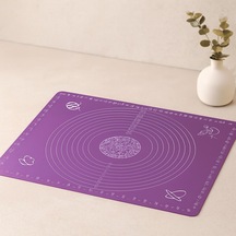Dikdörtgen Silikon Hamur Matı 40x50 Cm Ölçekli