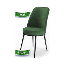Canisa Concept Canisa Dexa Serisi 1.sınıf Yemek Ve Mutfak Sandalyesi , 4 Adet , Haki Yeşil , Ayaklar Siyah Sandalye Haki Yeşil Ayaklar Siyah