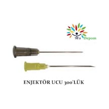 Enjektör Ucu 300'Lük Paket Siyah