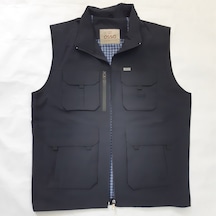 Osso Pamuklu Keten Lacivert Kahve Krem K.Gri Çok Cepli Avcı Yelek