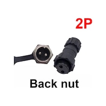 Mr-261n 2 Pinli Gx16 Su Geçirmez Mayk Konnektör Mike Fiş 2p
