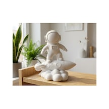 Roket Üzerindeki Astronot Figürü 15cm