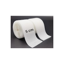 Çift Taraflı Cırt Cırtlı Bant En: 5 Cm X Uz: 1 Metre Güçlü Ve Dayanıklı Amerikan Fermuarı Beyaz