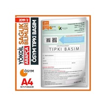 2019/2 Yökdil Arapça Sağlık Bilimleri Ösym Çıkmış Soru Tıpkı Bası
