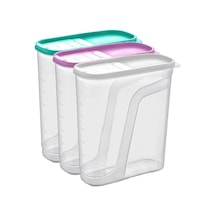 Erzak Kabı 4 Litre 1 Adet Şeffaf Erzak Kabı 4 Litre 1 Adet Şeffaf