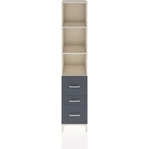 Hyperion Dolap 3 Raflı 3 Çekmeceli 44x44x221 Aytaşı-antrasit Aytaşı