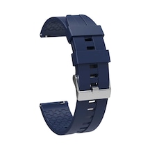 Galaxy Uyumlu Watch 42mm Krd-23 20mm Uyumlu Zore Kordon-lacivert