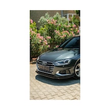 Audi A4 Ön Lip 2019-2024 Standart / Advanced / Business Uyumlu Parlak Siyah Ön Tampon Eki