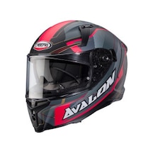 Caberg Avalon X Optıc Motosiklet Kask Gri - Kırmızı - Siyah
