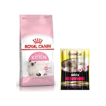 Royal Canin Kitten Yavru Kedi Maması 2 KG + Gimcat Sticks Tavuklu Ciğerli Kedi Ödül Maması 20 G